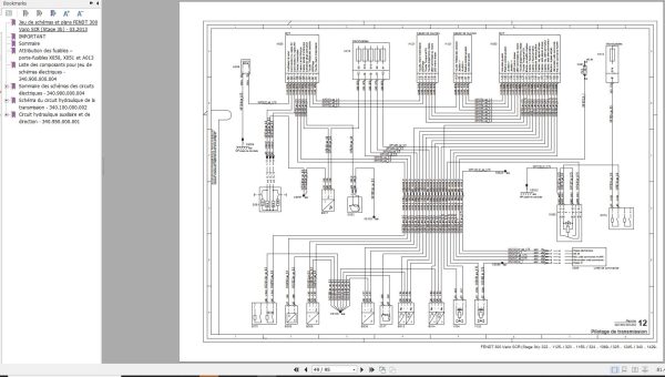 Fendt 309 310 311 312 313 Vario Operator Workshop Manuals and Diagrams FR