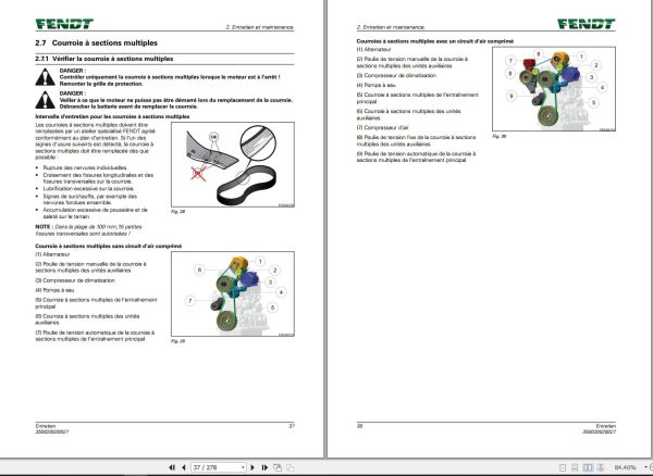 Fendt 310 311 312 313 Vario S4 Profi Maintenance Manual 5545 FR 01 1