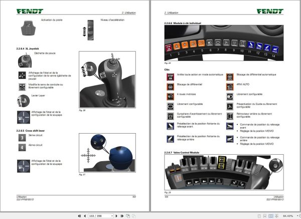 Fendt 512 513 514 516 Vairo Gen3 T4f Operator Manual 6212 FR 1