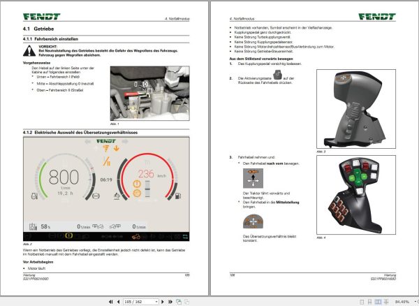 Fendt 512 513 514 516 Vario Gen3 Maintenance Manual S321PP002W00D DE 1