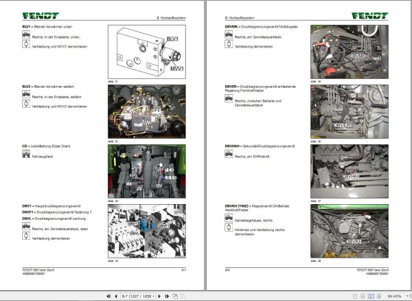 Fendt 512 513 514 516 Vario Gen3 Workshop Manual X990005756001 DE 1