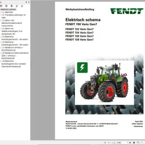 Fendt 720 722 724 726 728 Vario Gen7 Circuit Diagrams NL