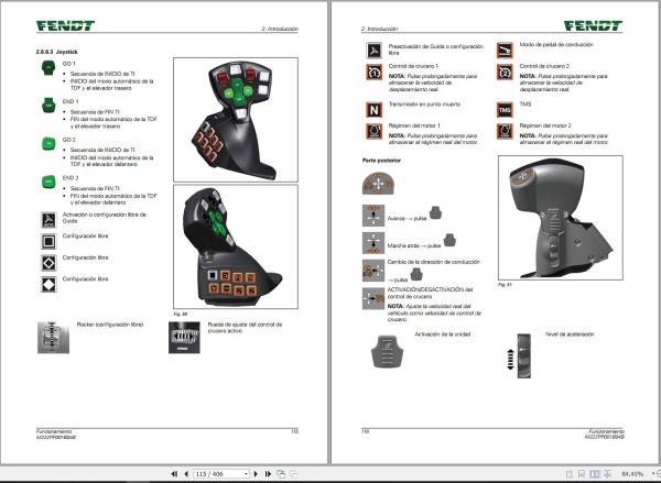 Fendt 720 722 724 726 728 Vario Gen7 Operating Manual 6305 ES 1