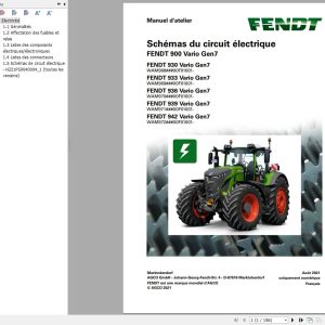 Fendt 930 933 936 939 942 Vario Gen7 Circuir Diagrams FR