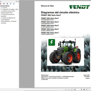 Fendt 930 933 936 939 942 Vario Gen7 Circuit Diagrams ES