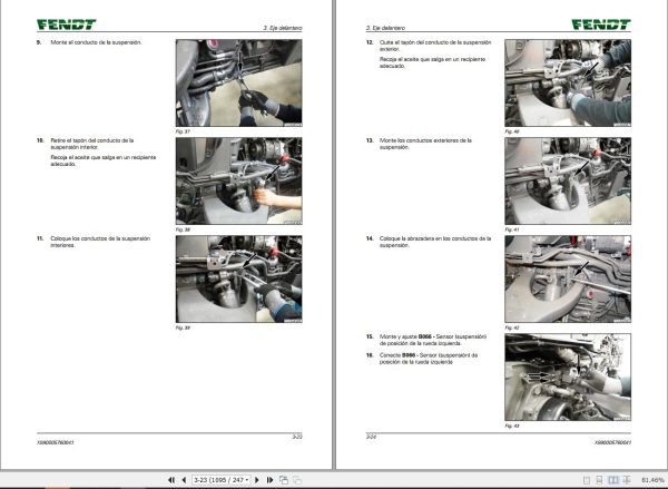 Fendt 930 933 936 939 942 Vario Gen7 Operator Workshop Manuals and Diagrams ES 2