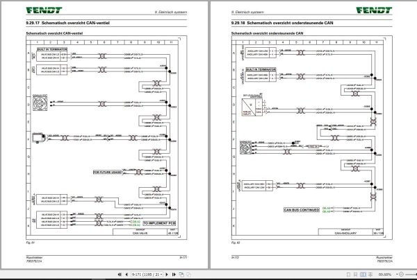 Fendt 938 940 943 Vario MT Workshop Manual 79037522A NL 1