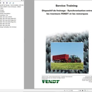 Fendt Braking Device Fendt Tractors And Trailers Service Training 4171 FR