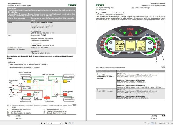 Fendt Braking Device Fendt Tractors And Trailers Service Training 4171 FR 1