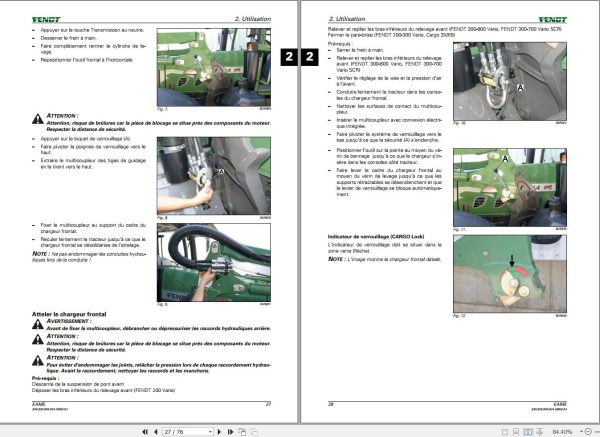 Fendt Cargo 3X 4X 5F Operator Manual 4053 FR 1