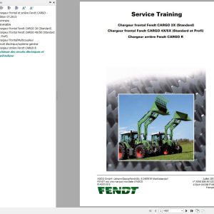 Fendt Cargo 3X 4X 5X R Service Training 4134 FR