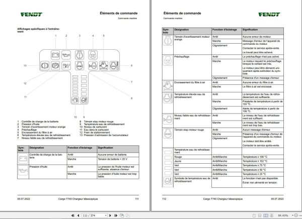 Fendt Cargo T740 Operators Manual FHTBBP001B02B FR 1