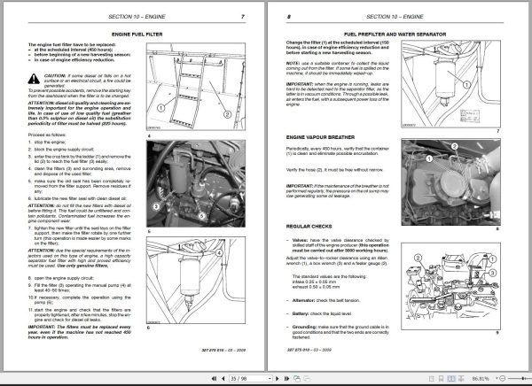 Fendt Combine Harvesters 5180E Workshop Manual Updating 327275010 1