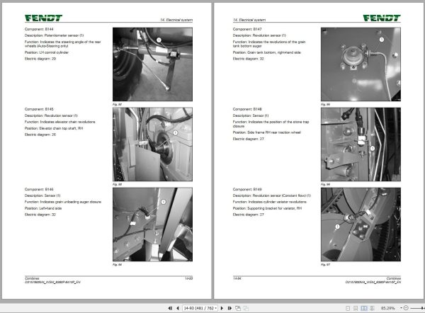 Fendt Combine Harvesters 8380P 8410P Workshop Service Manual D3157800M4 1
