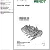 Fendt Combine Harvesters CornFlow Header 670R to 875FC Operator Manual 327462010