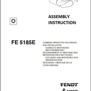 Fendt Combine Harvesters FE 5185E Assembly Instruction 327429501