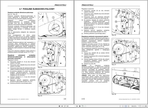 Fendt Combine Harvesters FF 480 540 600 700 760 Operator Manual PL 1