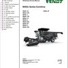 Fendt Combine Harvesters IDEAL 7 8 9 10 PL T Workshop Service Manual 79037318D
