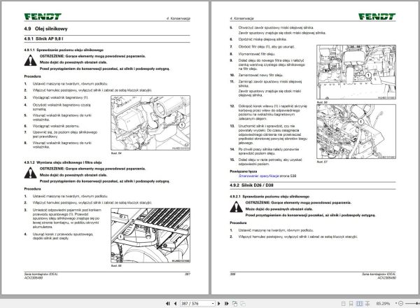Fendt Combine Harvesters IDEAL 7 8 9 PL T Operator Manual ACX2305490 PL 1