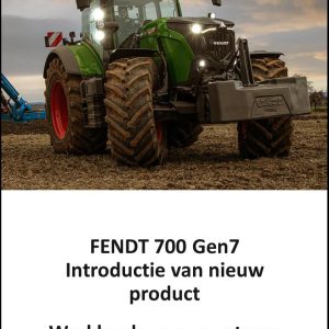 Fendt FT297 700 Vario Gen7 Training Manual NL