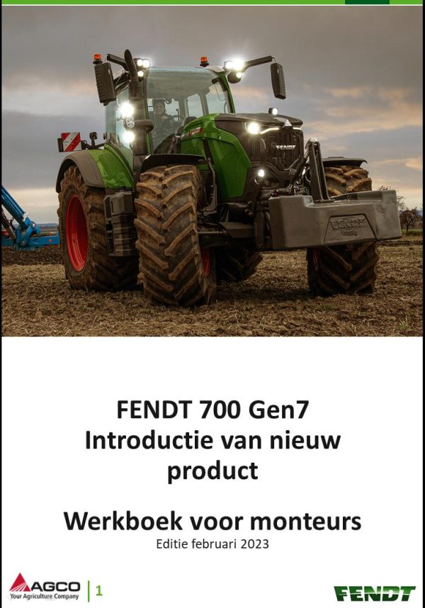 Fendt FT297 700 Vario Gen7 Training Manual NL