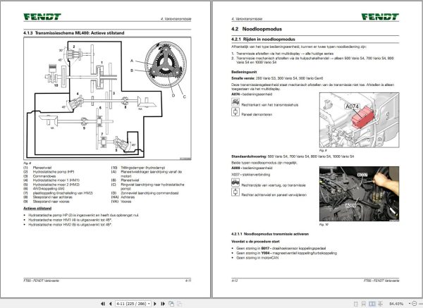Fendt FT65 Vario Training Manual 5497 NL 1