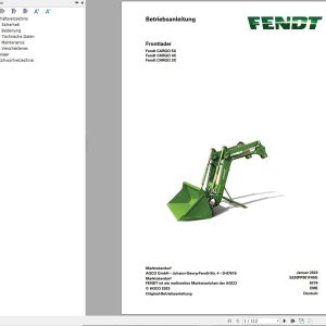 Fendt Frontlader CARGO 5X 4X 3X Operator Manual S220PP001F00G DE