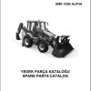 Hidromek Backhoe Loader HMK 102B ALPHA Spare Parts Catalog Y13020100 R EN TR