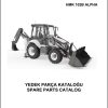 Hidromek Backhoe Loader HMK 102B ALPHA Spare Parts Catalog Y2501100R EN TR