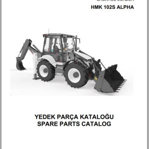 Hidromek Backhoe Loader HMK 102S ALPHA Spare Parts Catalog Y1012650 EN TR