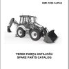 Hidromek Backhoe Loader HMK 102S ALPHA Spare Parts Catalog Y1012741 EN TR