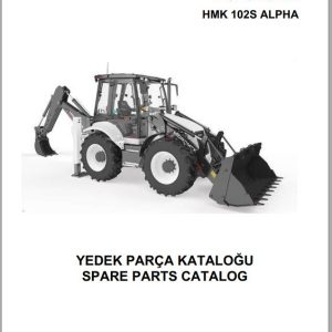 Hidromek Backhoe Loader HMK 102S ALPHA Spare Parts Catalog Y1012741 EN TR