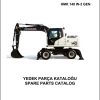 Hidromek Excavator HMK 140 W 3 GEN Spare Parts Catalog H207322300 EN TR