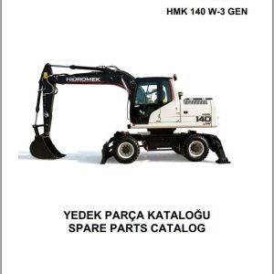 Hidromek Excavator HMK 140 W 3 GEN Spare Parts Catalog H207322300 EN TR