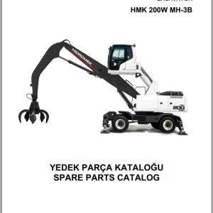 Hidromek Excavator HMK 200W MH 3B Spare Parts Catalog H527323300 EN TR