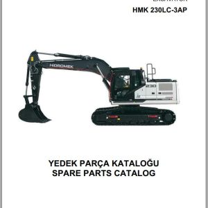 Hidromek Excavator HMK 230LC 3AP Spare Parts Catalog H34732D300U EN TR