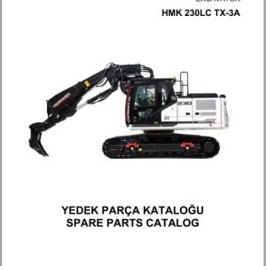 Hidromek Excavator HMK 230LC TX 3A Spare Parts Catalog H34732C300TX EN TR