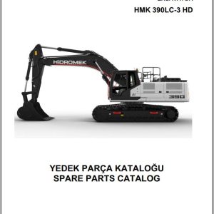 Hidromek Excavator HMK 390LC 3 HD Spare Parts Catalog H37732B300U EN TR