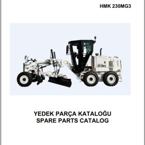 Hidromek Motor Grader HMK 230MG3 Spare Parts Catalog R23032301U EN TR