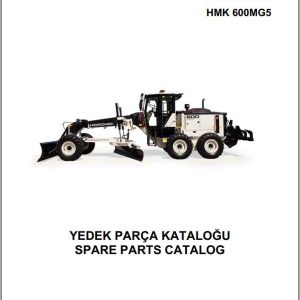Hidromek Motor Grader HMK 600MG5 Spare Parts Catalog R60015301U EN TR
