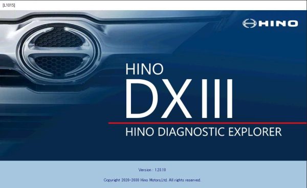 Hino DX3 Ver 1.23.9 11.2023 Diagnostic Software 1