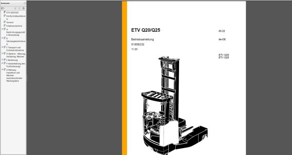 JUNGHEINRICH JETI SH v4.37.05 DE05 01.2024 Service Information 4
