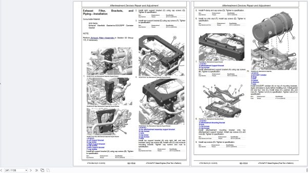 John Deere 4TNV94FHT Yanmar Diesel Engine Component Technical Manual CTM136419 2