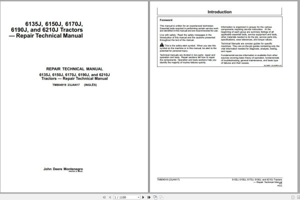 John Deere Collection 1.55 GB Repair Technical Manual Service Manual 5