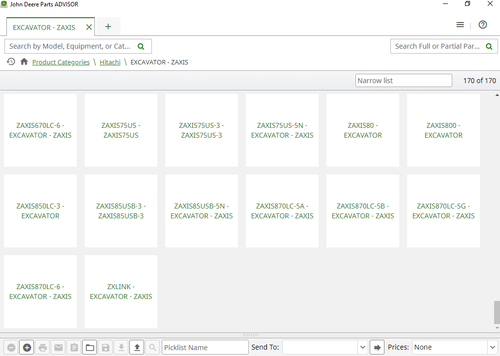 John Deere Hitachi Parts ADVISOR 01.2024 Spare Parts Catalog Offline 8198f2857843eeb74