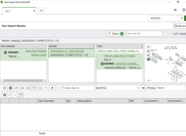 John Deere Hitachi Parts ADVISOR 12.2023 Spare Parts Catalog 14