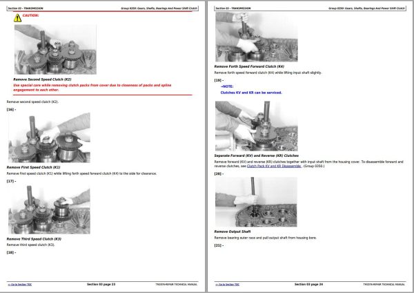 John Deere Loader 644J 724J Repair Technical Manual TM2076 1