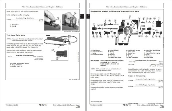 John Deere Tractors 9100 to 9620 Technical Manual TM1623 1