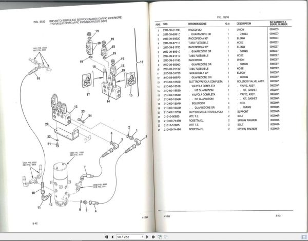 Komatsu Crawler Excavators 410W Part Book PRIG410W1 1