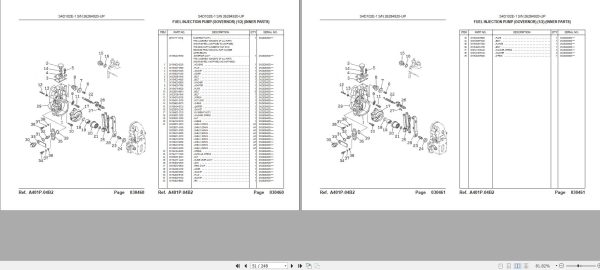 Komatsu Crawler Excavators PC100F 6Z Part Book 1